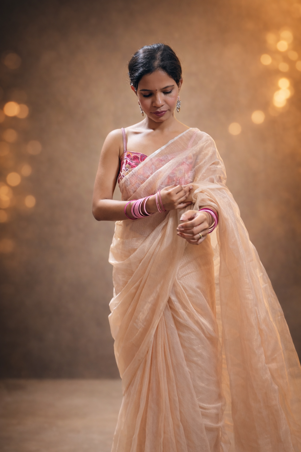 Lightweight Chanderi Tissue Saree
